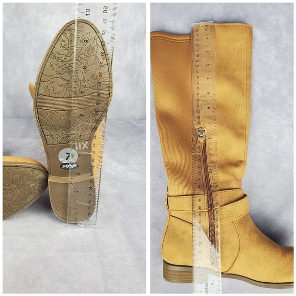 Dr. Scholl's Shoes Womens Rate Tan Faux Leather Knee-High Boots Shoes Size 7M - Picture 10 of 12
